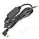 Angle Mini 5 Pin USB Male 12V to 5V Step-Down Power Converter Cable - Black (115cm)