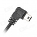 Angle Mini 5 Pin USB Male 12V to 5V Step-Down Power Converter Cable - Black (115cm)