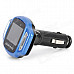 1.4" LCD 4-in-1 Car MP3 Player Transmitting Frequency w/ USB / SD / TF / Remote Controller - Blue