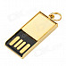Mini Ultrathin USB 2.0 Flash Drive Memory Stick - Golden (8GB)