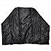 Water Resistant Windproof Motorcycle Riding Cotton Leg Warmer Quilt - Black