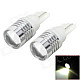 LY199 T10 7W 6000K 280lm White Door / License Plate / Width Lamp w/ CREE-XP-E R3 (2 PCS)