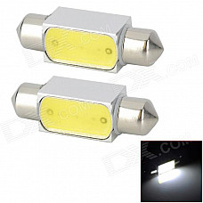 LY209 Festoon 36mm 3W 150lm 6000K White Light 1-LED Car Lamp (DC 12V / 2 PCS)