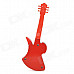 Creative Guitar Shape Windproof Butane Jet Lighter - Red