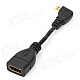 Micro HDMI Male to HDMI Female Adapter Cable - Black