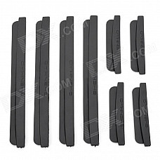 AD-0809 Car Door Guard Protectors Stickers - Black (8 PCS)