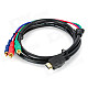 HDMI to Composite 3-RCA Audio Video Cable - Black + Blue + Green + Red