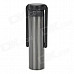 JADA 2-in-1 USB Chargeable Electronic Lighter w/ White LED Flashlight - Silver Grey