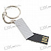 Stainless Steel Retractable USB 2.0 Jump/Flash Drive Keychain (2GB)