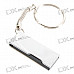 Stainless Steel Retractable USB 2.0 Jump/Flash Drive Keychain (2GB)