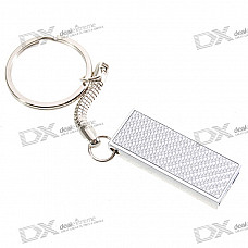 Stainless Steel Retractable USB 2.0 Jump/Flash Drive Keychain (8GB)