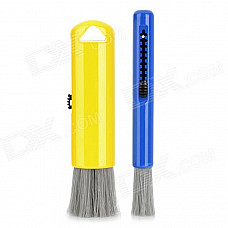 D122503X Retractable Car Cleaning Brush Set - Yellow + Blue