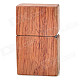 Windproof Kerosene Fuel Oil Wooden Lighter - Brown