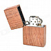 Windproof Kerosene Fuel Oil Wooden Lighter - Brown