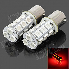 115650-18R 1156 3.5W 200lm Red Light 18-SMD 5050 LED Car Turn Signal / Tail Lamp (DC 12V / 2 PCS)