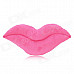 Sexy Lip Shape Short Plush + PP Cotton Back Cushion - Pink