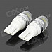 T10-1W-W T10 1W 90lm 6500K White Light 1-LED Car Dashboard Lamp (DC 12V / 2 PCS)