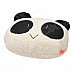 Cute Smile Panda Style Soft Plush Throw Pillow - White + Black