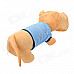 Cute Big Head Dog Toy Short Plush Throw Pillow - Blue + Beige (80cm)