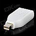 Mini DisplayPort Male to HDMI Female Adapter - White