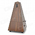 Retro Tower Vintage Shape Plastic Mechanical Metronome - Black + Wooden