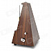 Retro Tower Vintage Shape Plastic Mechanical Metronome - Black + Wooden