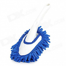 Household Chenille Microfiber Car Dirt Cleaning Wash Brush - Blue + White