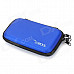 Protective Artificial Leather Case Bag w/ Carabiner for Nintendo 3DS - Deep Blue