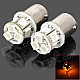 115650-8Y 1156 1.3W 150lm 590nm 8-SMD 5050 LED Yellow Light Car Lamps - (DC 12V / 2 PCS)