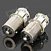 115650-8Y 1156 1.3W 150lm 590nm 8-SMD 5050 LED Yellow Light Car Lamps - (DC 12V / 2 PCS)