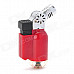 Mini Angle Head Plastic + Iron Wind Resistant Butane Jet Lighter - Red