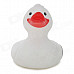 121203 Cute Duck Style Rubber Latex Bath Toy for Kids - White + Red
