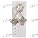 Stainless Steel Mini Note Book Couple's Keychains (2-Piece Set)