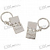 Stainless Steel Mini Note Book Couple's Keychains (2-Piece Set)