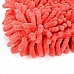 Double-Side Elastic Chenille Fiber Car Washing Glove - Red