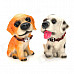 Art Decoration Cute Dog Shape Resin Toys - Multicolored (12 PCS)