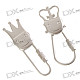 Stainless Steel King + Queen Couple's Keychains (2-Piece Set)