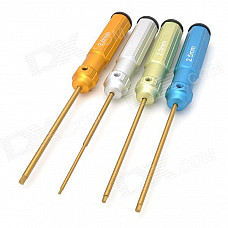 Tarot Titanium Alloy Steel 1.5mm / 2.0mm / 2.5mm / 3.0mm Hex Screw Driver for R/C Helicopter (4 PCS)