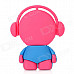 Cute Cartoon Style High-Speed USB 2.0 Flash Drive Disk - Deep Pink + Blue (4GB)