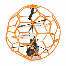 SH 6042 Rechargeable 3.5-CH IR Remote Controller R/C Fly Ball with Gyro - Orange