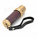 ZB-359 Metal Casing Butane Jet Lighter w/ Strap - Golden + Brown