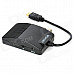 MPEG4-DVB-T 1080P High Definition Digital Terrestrial Receiver w/ ANT / Mini USB / IR / AV - Black