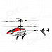 2013B 2.5-CH IR R/C Remote Controller Helicopter - Silver + Red + Black + White