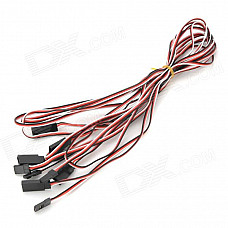 Universal Helicopter Extension Cable for JR / FUTABA - Red + Black + White (5 PCS / 1m)