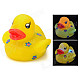 Duck Doll Style Rubber Latex Bath Toy w/ Light Effect for Baby - Yellow + Blue (2 x AG1130)