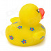 Duck Doll Style Rubber Latex Bath Toy w/ Light Effect for Baby - Yellow + Blue (2 x AG1130)