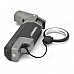 Honest Windproof Stainless steel Butane Jet Torch Lighter w/ Key Ring - Black