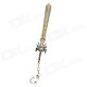 Animation Style Zinc Alloy Sword Keychain - Bronze