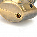 Snake Shaped Blue Flame Butane Gas Windproof Lighter - Bronze