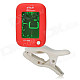 ENO ET-05A 1.2" Colored Display Clip-On Tuner for Guitar / Violin / Bass - Red + White (1 x CR2032)